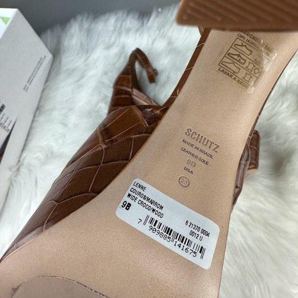 Schutz Elsie Sandal in Wood - Picture 6 of 7